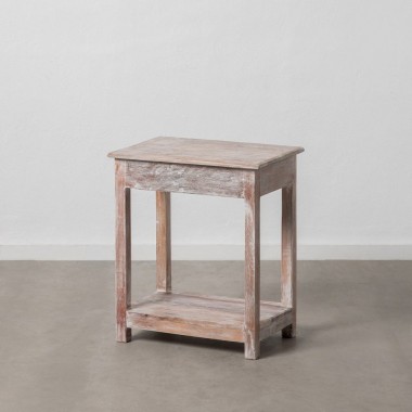 Tavolino rettangolare in legno sbiancato 2