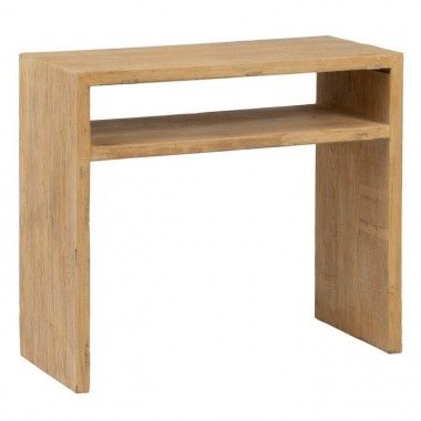 Natural pine wood console