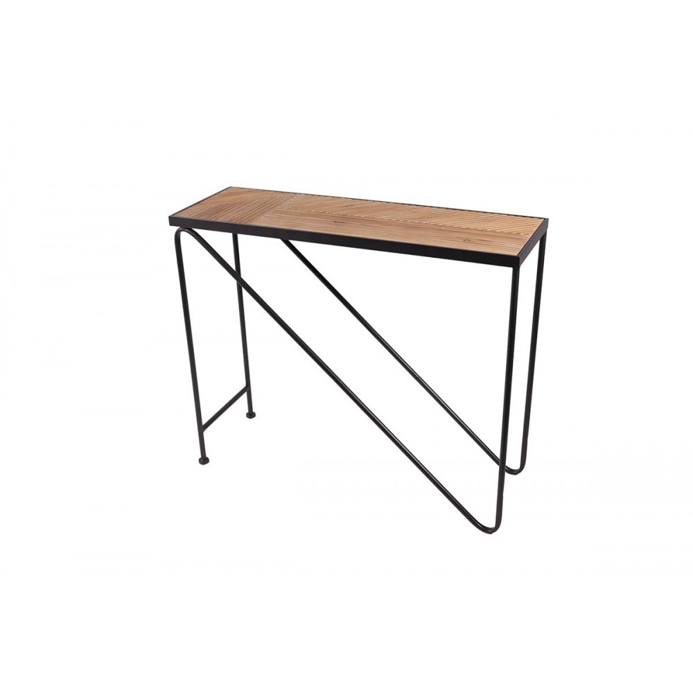 Madeira diagonal de console e stoner de metal