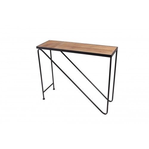 Madeira diagonal de console e stoner de metal