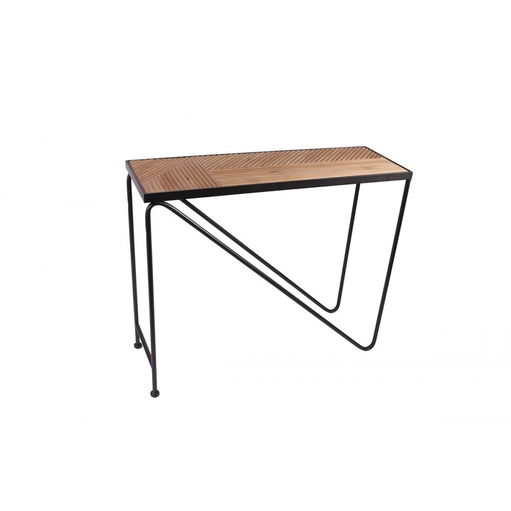Madeira diagonal de console e stoner de metal