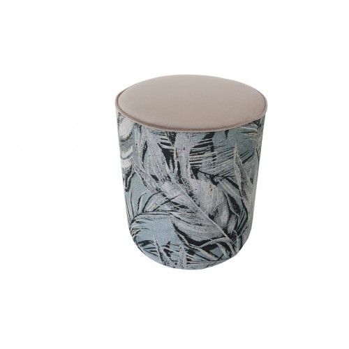 Conforto Bege Foliage Puff