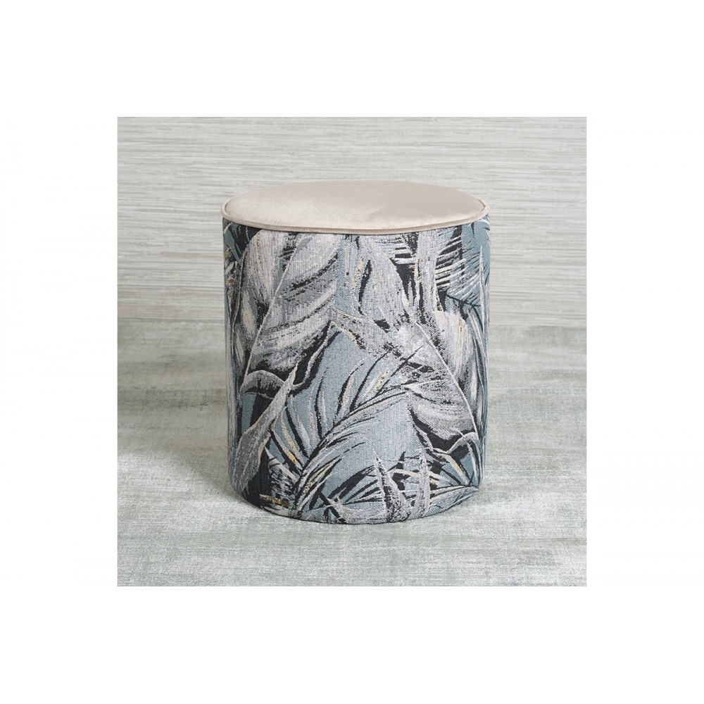 Conforto Bege Foliage Puff