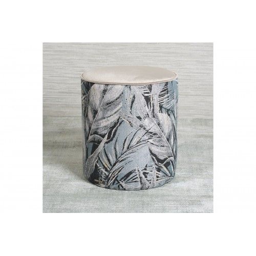 Conforto Bege Foliage Puff