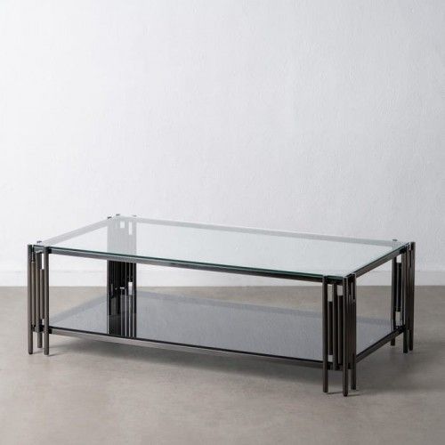 Mesa de café preta 134x73.50x43cm