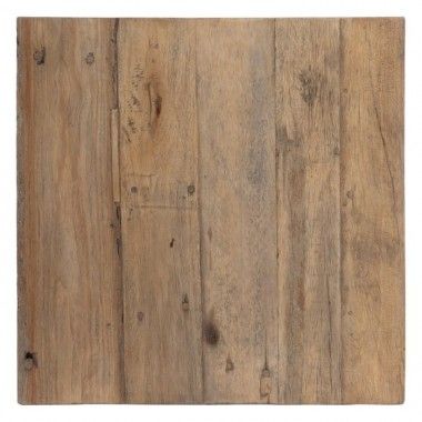 Salontafel in natuurlijk hout 80x80x38cm ANTIEK