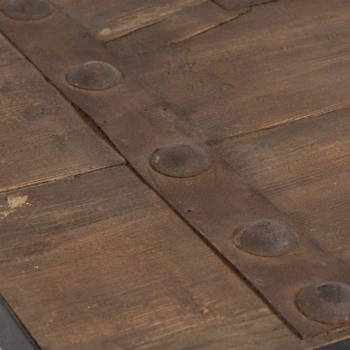 Naturschwarzer Couchtisch Ulmenholz 165x64x55cm OLMO