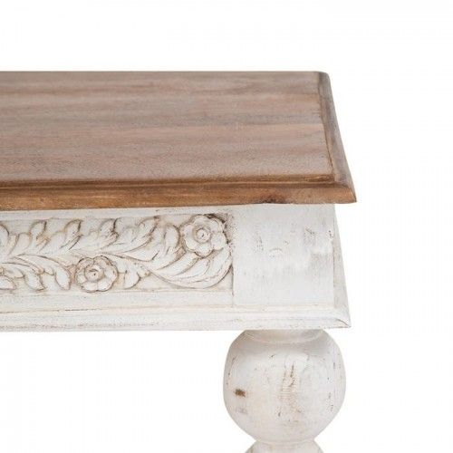 Table basse naturel blanche 120x70x45cm MESA