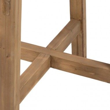 Hoge tafel van naturel grenenhout 90 cm