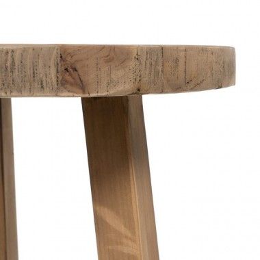 Hoge tafel van naturel grenenhout 90 cm