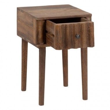 Small natural table 1 drawer 58cm LITTLE