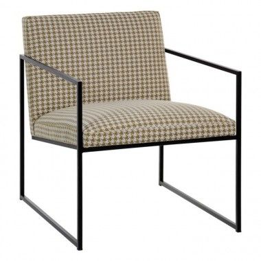 Groene fauteuil 73cm HOUNDSTOOTH