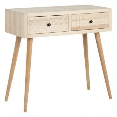 Houten console 2 laden 80cm POPLAR