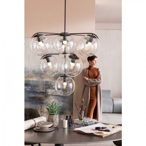 Black oval table GRES 180x120cm