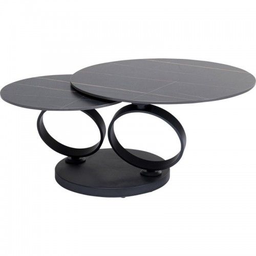 Mesa de café preta Kare design Beverly