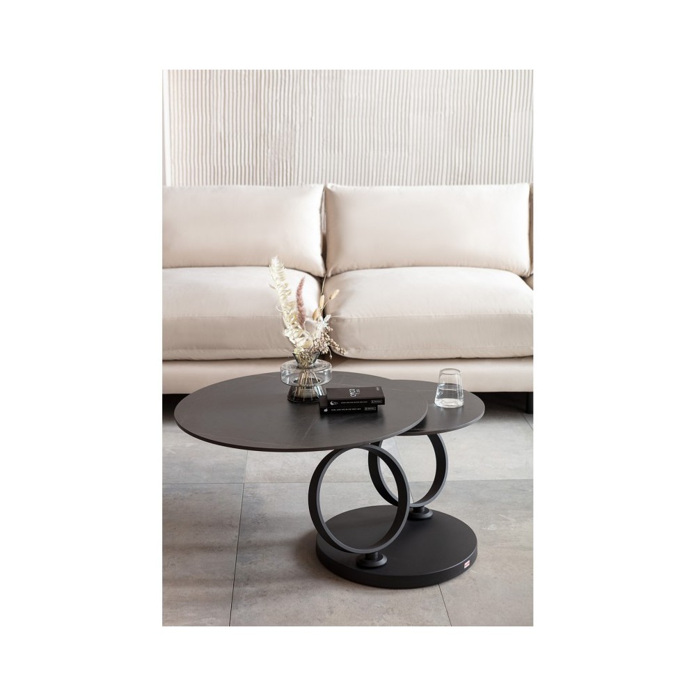 Table basse noire Kare design BEVERLY