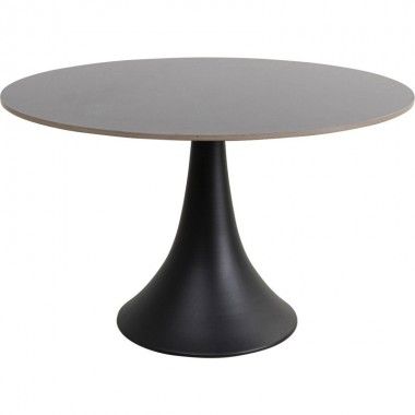 Mesa de jantar preta Kare design Mármore 120cm
