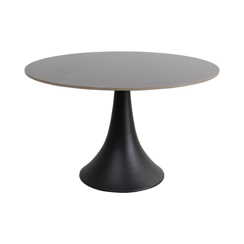 Mesa de jantar preta Kare design Mármore 120cm