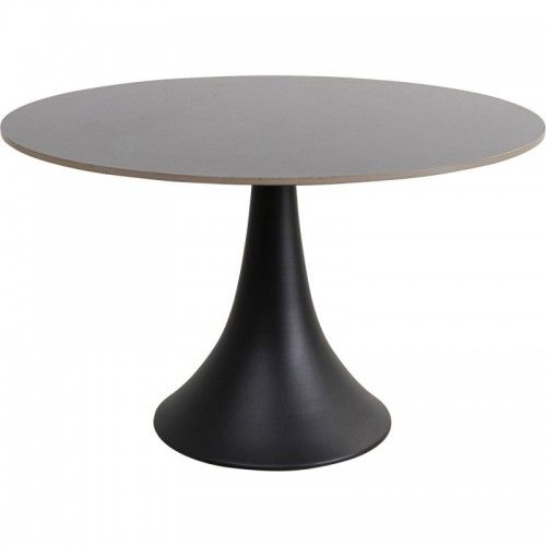 Mesa de jantar preta Kare design Mármore 120cm