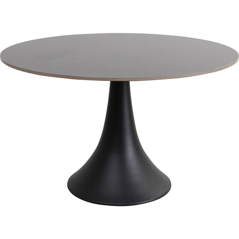 Mesa de comedor GRANDE POSSIBILITA gres negro redondo Ø120 cm KARE Design — vista frontal
