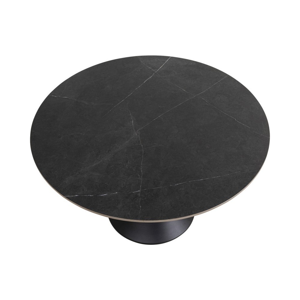 Black dining table Kare design MARBRE 120cm
