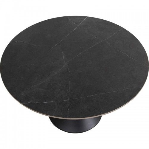 Schwarzer Esstisch Kare design MARBRE 120cm