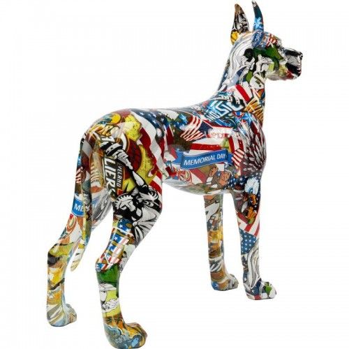Statue dogue allemand Kare design GRAFFITI