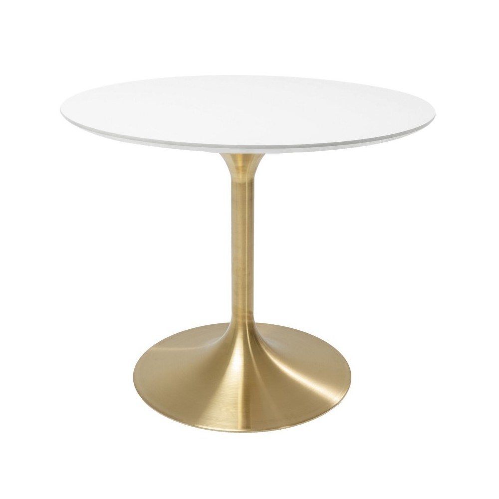 Witte en gouden eettafel Kare design UITNODIGING