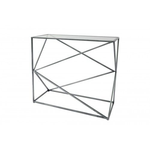 Cruz de metal de console cinza 80 cm de arte de ferro