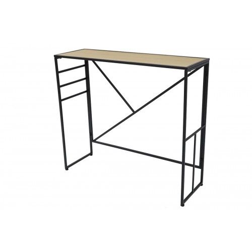 Madeira / console de metal milo ferro arte