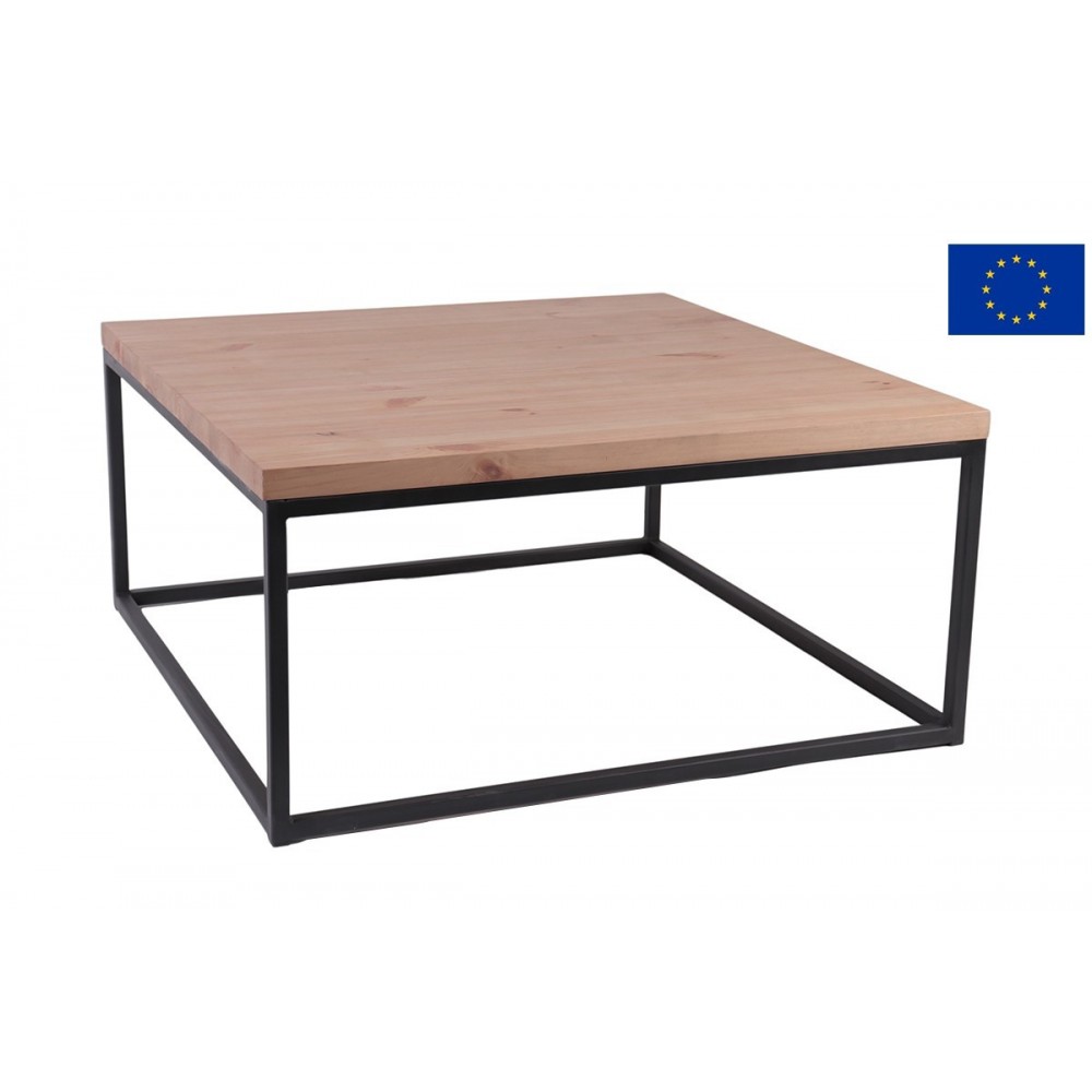Mesa de café quadrada 80cm Ferdi