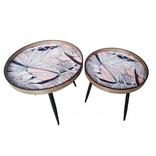 X2 folhas tropicais tópicos do Coreail Styyl