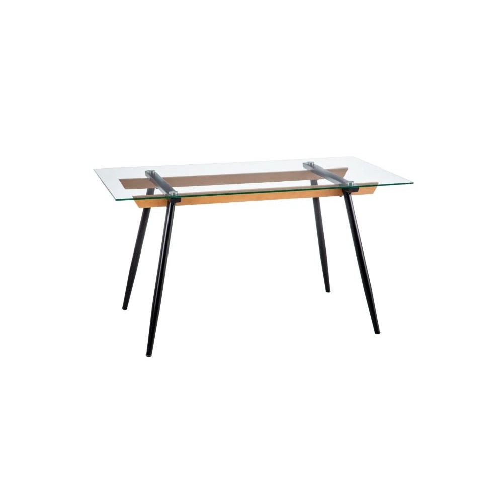 Mesa de jantar vidro temperado 140cm cristal