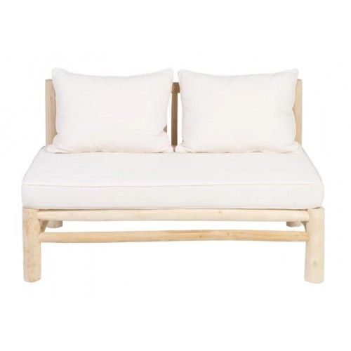 Natürliches 2-Sitzer-Sofa 131 x 80 x 77,50 cm