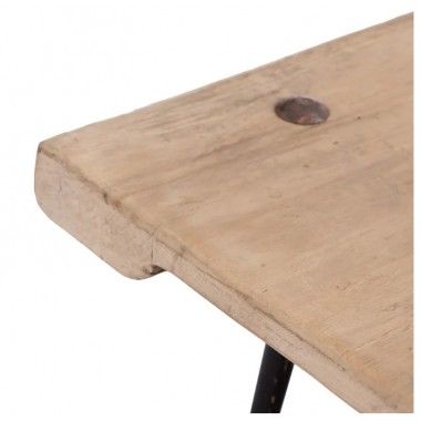 Table basse palette bois métal ROSTI