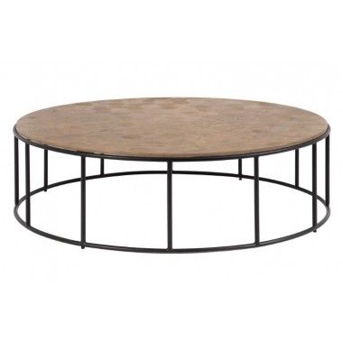 Mesa de café redonda natural 120 cm Ketan