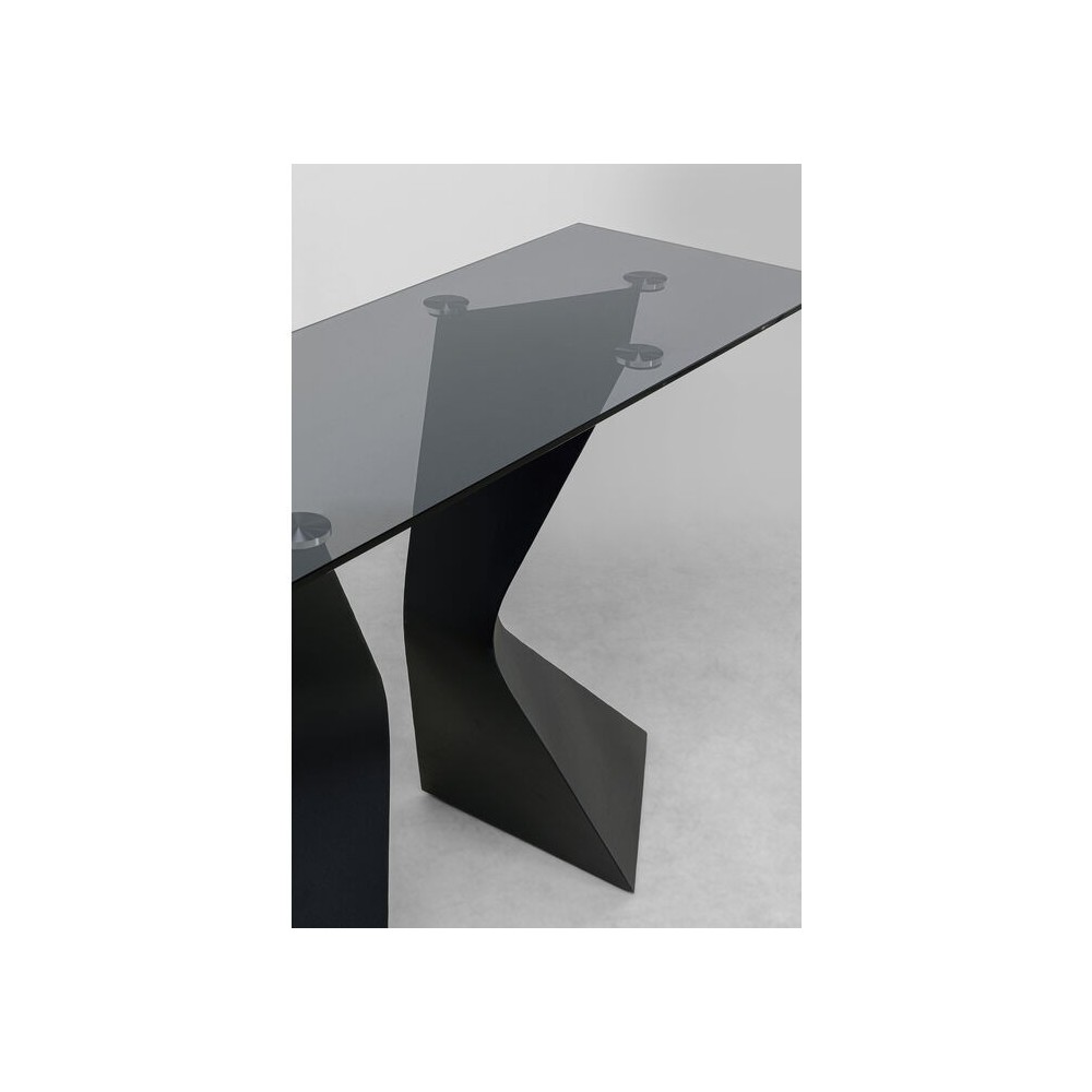 Console design en verre  140x45cm GLORIA