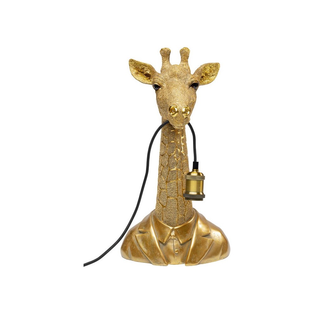 Lampada animale giraffa dorata 50 cm LA GIRAFE
