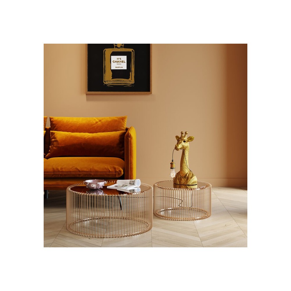Goldene Giraffen-Tierlampe 50 cm LA GIRAFE