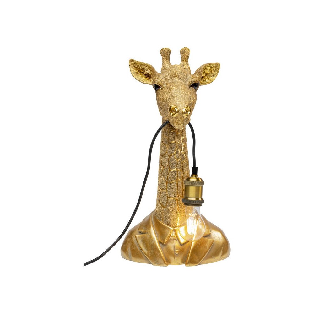 Goldene Giraffen-Tierlampe 50 cm LA GIRAFE