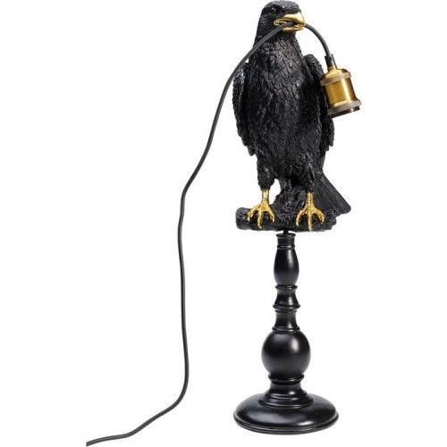Lámpara de mesa pájaro cuervo negro LE CORBEAU