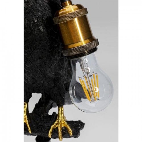Lámpara de mesa pájaro cuervo negro LE CORBEAU