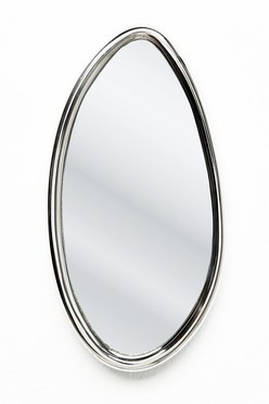KARE Design DROPS kleiner ovaler Spiegel mit Aluminium
