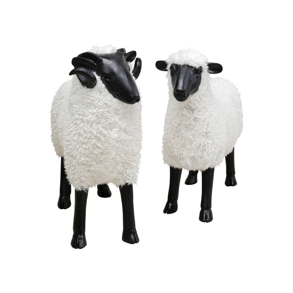 Decorative white sheep figurine 73cm THE SHEEP