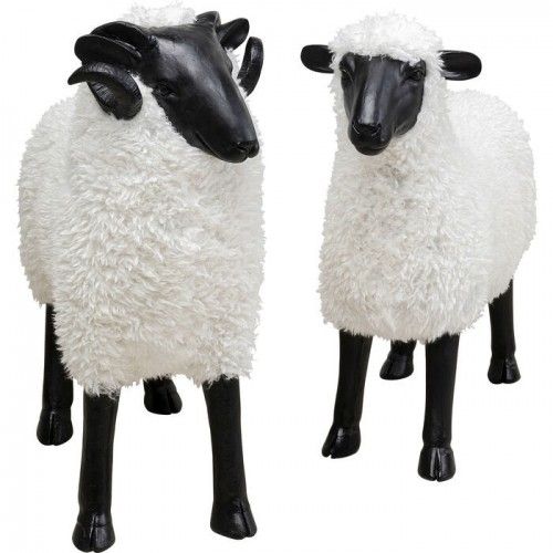 Decorative white sheep figurine 73cm THE SHEEP