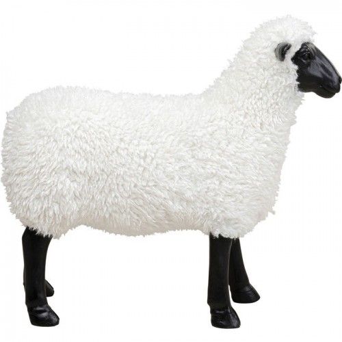 Decoratieve figuur witte schaap 73 cm