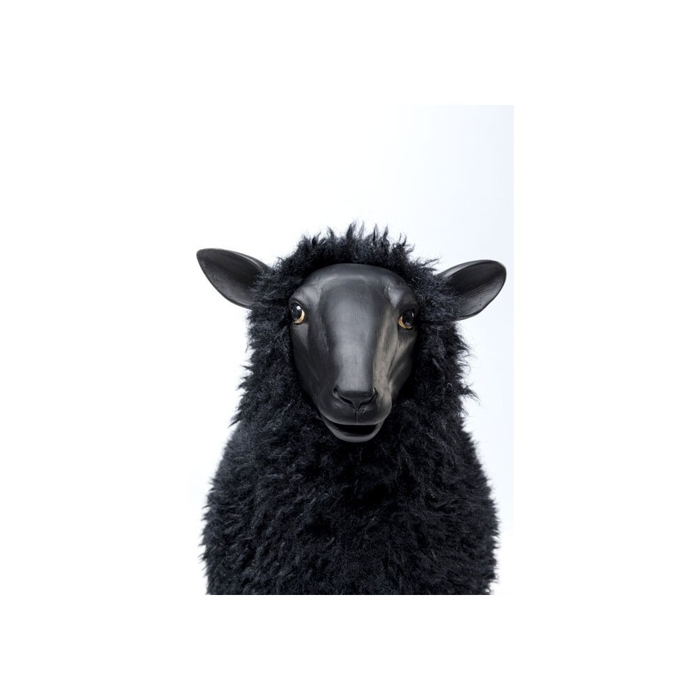 Decorative black sheep figurine 48cm THE SHEEP