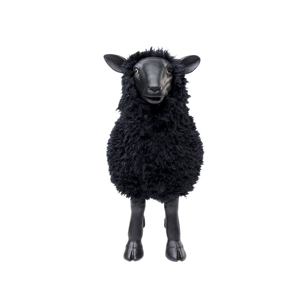 Decorative black sheep figurine 48cm THE SHEEP