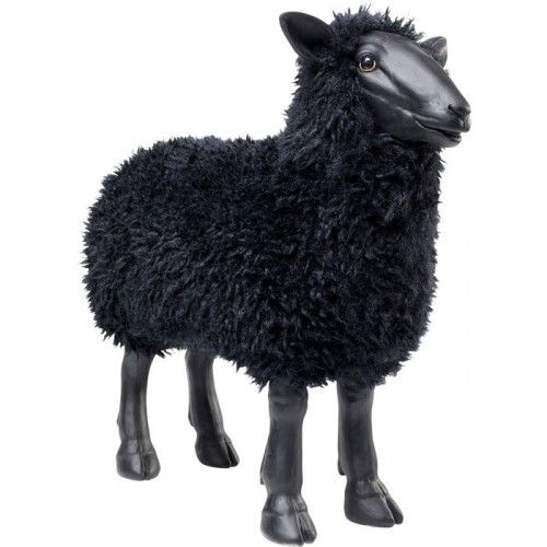 Decorative black sheep figurine 48cm THE SHEEP