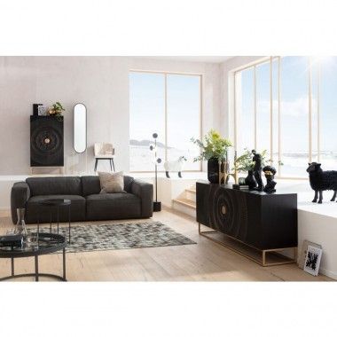 Estatueta decorativa ovelhas negras 48cm ovelha 2